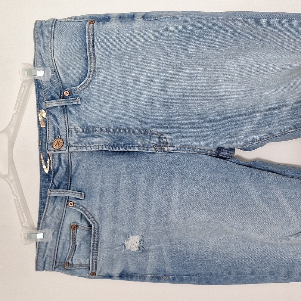 Distressed Blue Women's Jeans - Picture 2 of 10
